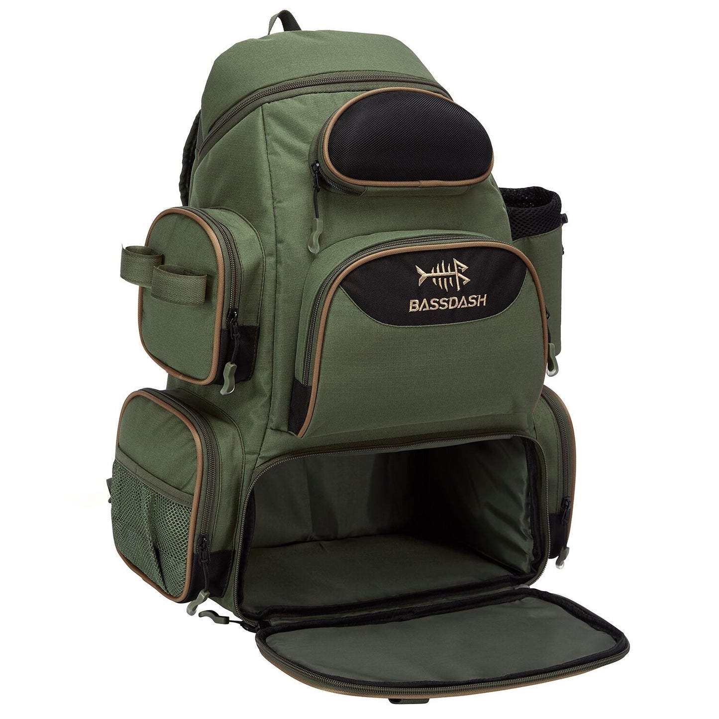 Bassdash Fishing Bag Tackle Backpack Leve Tático Caixa de Pesca Multifuncional