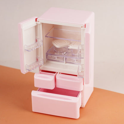 Playhouse Toys 1:12 Doll House Mini Refrigerator Miniature Food Play Kitchen Scene Pocket Furniture Miniatures Landscape Decora