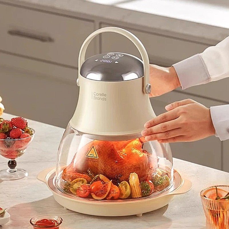 Air Fryer New Household Glass Visualization Multifunctional Large Capacity Electric Fryer Far Infrared Penetrating Heat