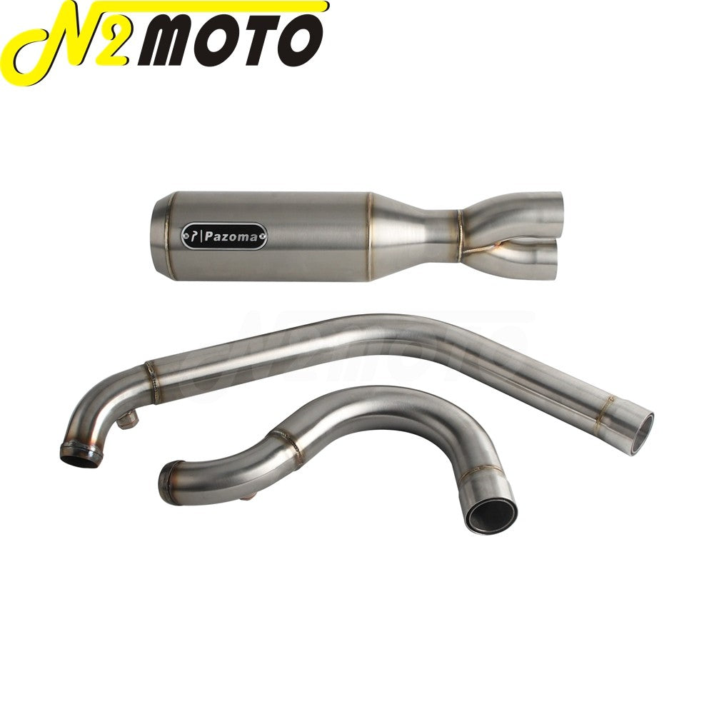 Motorcycle 2-into-1 Exhaust Muffler System For Harley Touring Electra Glide FLHTI FLHTK FLHTPI FLHTKL FLHTCUI FLHTKSE 2017-2025