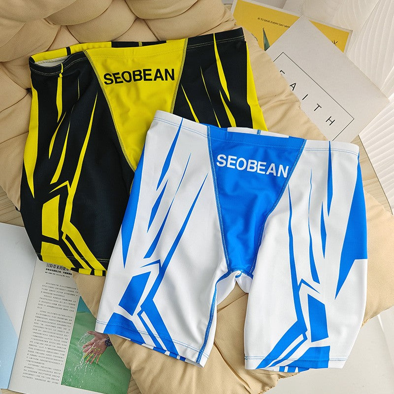 SEOBEAN Men's Low-Waist Boxer Shorts Swimming Trunks Hot Spring Pants Men's Swimsuit Comfortable Briefs Water Sports Gear