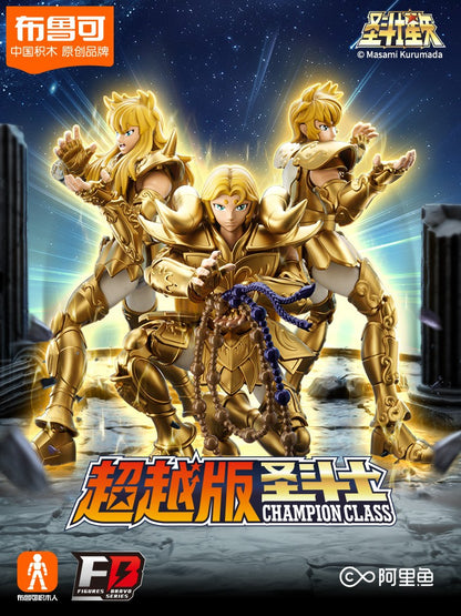Novo Genuíno BLOKEES Gold Saint Seiya Sagitário Seiya Pégaso Aiolos Tenma Pégaso Action Figure Brinquedo Montar Figura Brinquedo Presente