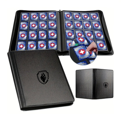 Fichário para Cards Colecionáveis com 1024 Bolsos, Pastas Premium para 16 Bolsos, Álbum de Cards com Carregamento Lateral para YuGiOh, MTG, TCG Card