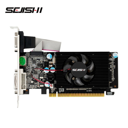Placa de Vídeo SEJISHI GeForce GT730 Placas Vga 4GB DDR3 128Bit Placa Gráfica de Computador NVIDIA Game PC GT 730 4GD3 HD DVI