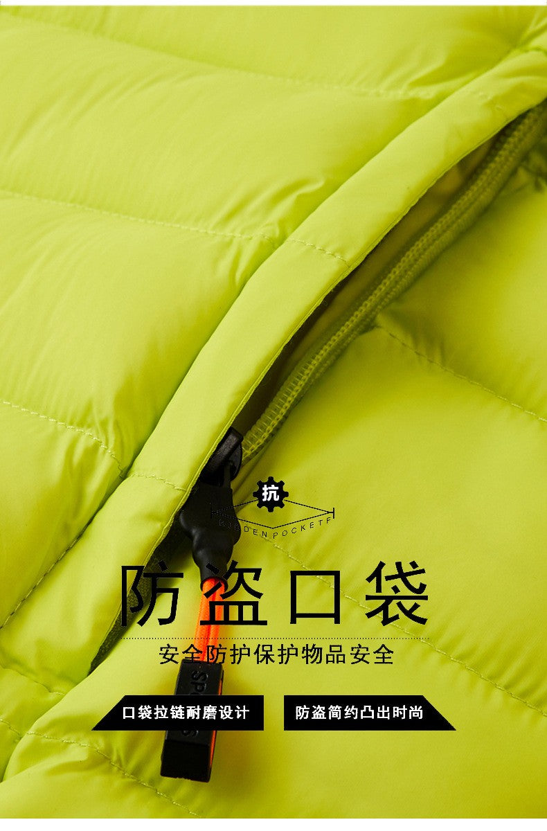 2025 New Men's Lightweight Cotton Jacket for Autumn and Winter - Multiple Colors, Stand-Up Collar & Hooded Design