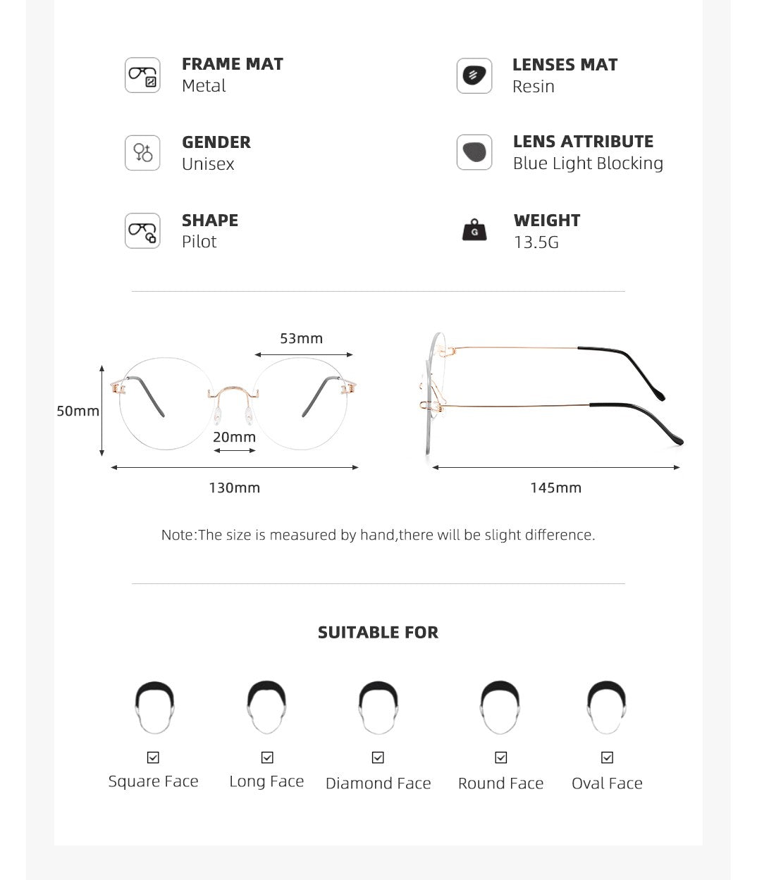 Round Blue Light Glasses Women Screwless Eyeglasses Frame Men 2025 New Women Round Denmark Korean Glasses Frame Vintage Eyewear