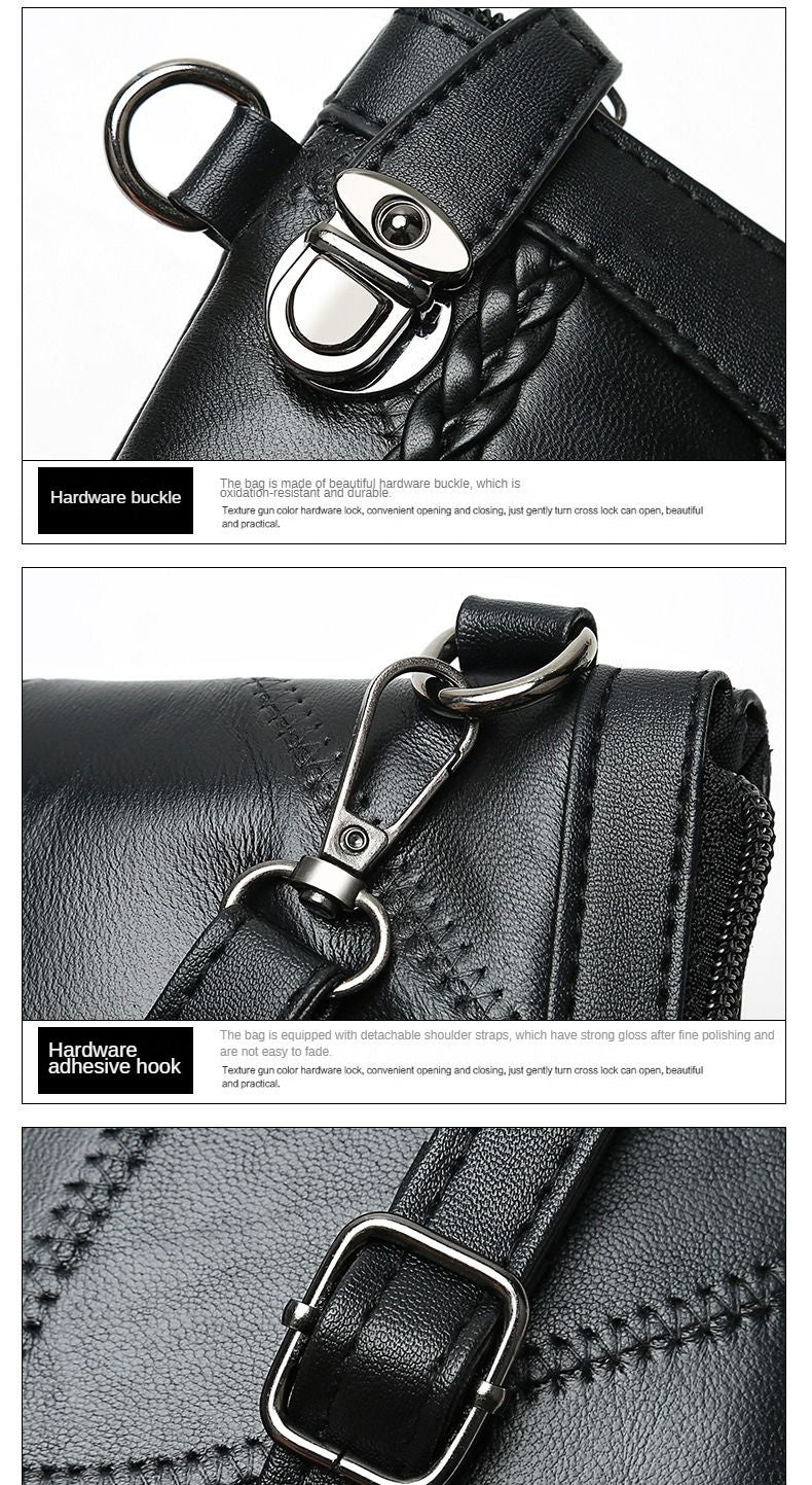 2024 New Single Shoulder Bag Women's Bag Fashionable New Atmosphere Change Handheld Bag Insert Lock Envelope Bag