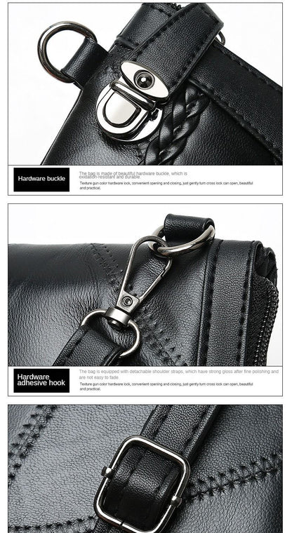 2024 New Single Shoulder Bag Women's Bag Fashionable New Atmosphere Change Handheld Bag Insert Lock Envelope Bag