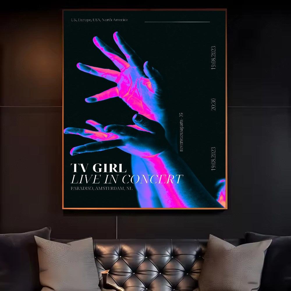 Tv Girl French Exit Lovers Rock Poster HD art canvas painting home living room bedroom bar aesthetic decoration