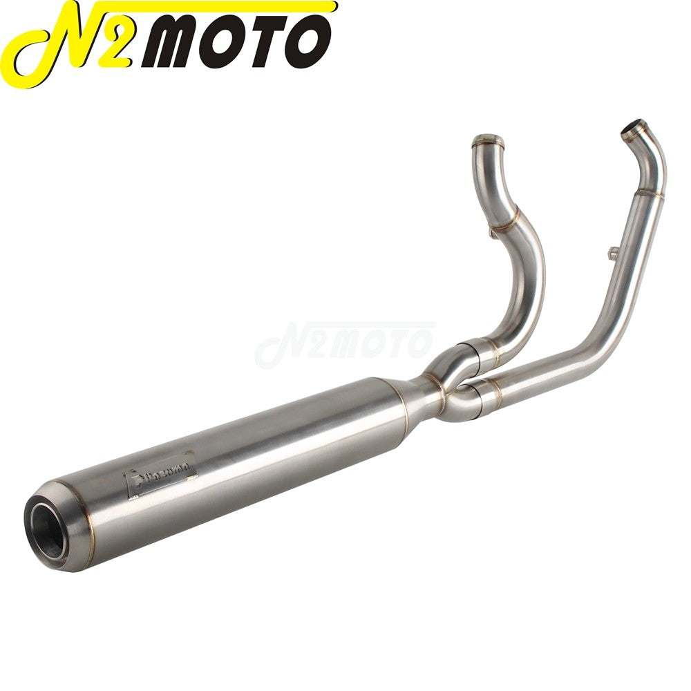 For Harley Softail Low Rider EI Diablo ST FXLRST FXRST 117 2022-2024 2-In-1 Full Length Exhaust System Stepped Head Muffler Pipe