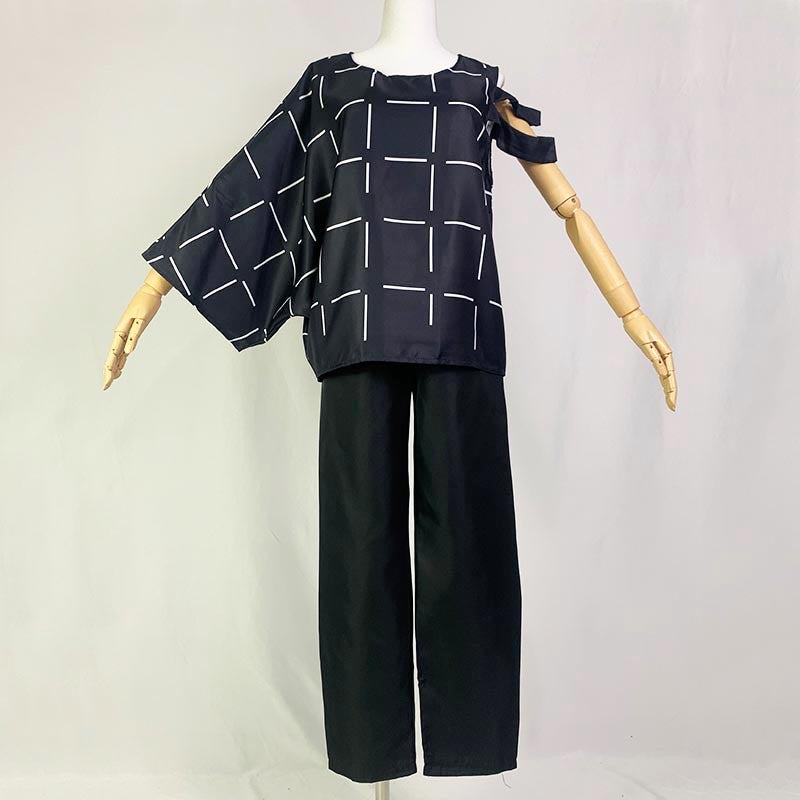 Mahito Cosplay Costumes Wig Top Pants Suit Halloween Costume For Men Carnival Party Mahito Set For Comic Con