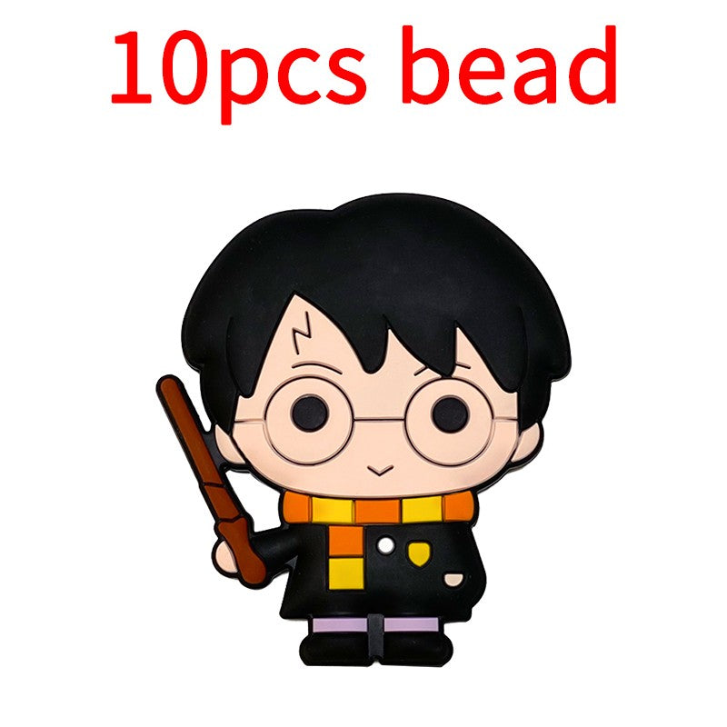 10pcs Mickey Minnie Silicone Pacifier Clips Food Grade Teethers For Baby DIY Baby Soother Nursing Pacifier Chain Accessories