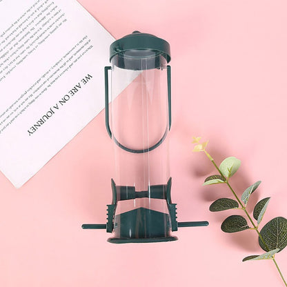 Alimentador de Pássaros Domésticos, Dispensador de Comida, Alimentador de Pássaros Pendurado ao Ar Livre com Múltiplos Buracos, Ferramenta de Alimentação Automática para Pássaros Pequenos, Suprimentos para Pássaros