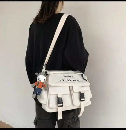 Nylon Crossbody Bags for Men Women Large Capacity Handbags Shoulder Bag Casual Youth Canvas Messenger Bag Student School Bags