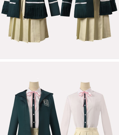Uniforme de lycéens Anime recruté anronpa Nanami ChiaKi Cosplay Costume, veste à manches longues, jupe courte, jupe Loli