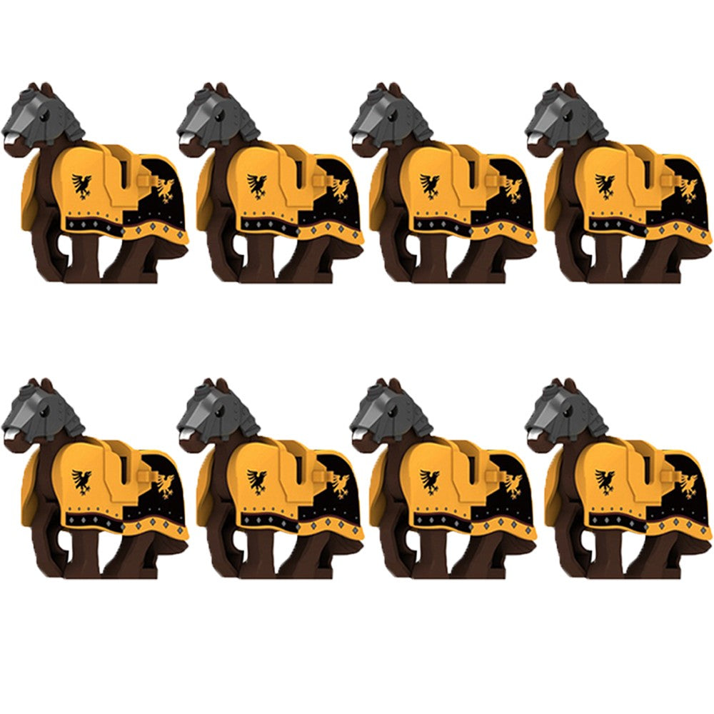 Blocos de Montar Zoológico Medieval Acessórios de Personagens Montarias Animais Cervos Elefantes Camelos Lobos Cavalos de Guerra Tijolos Brinquedos Presentes K080