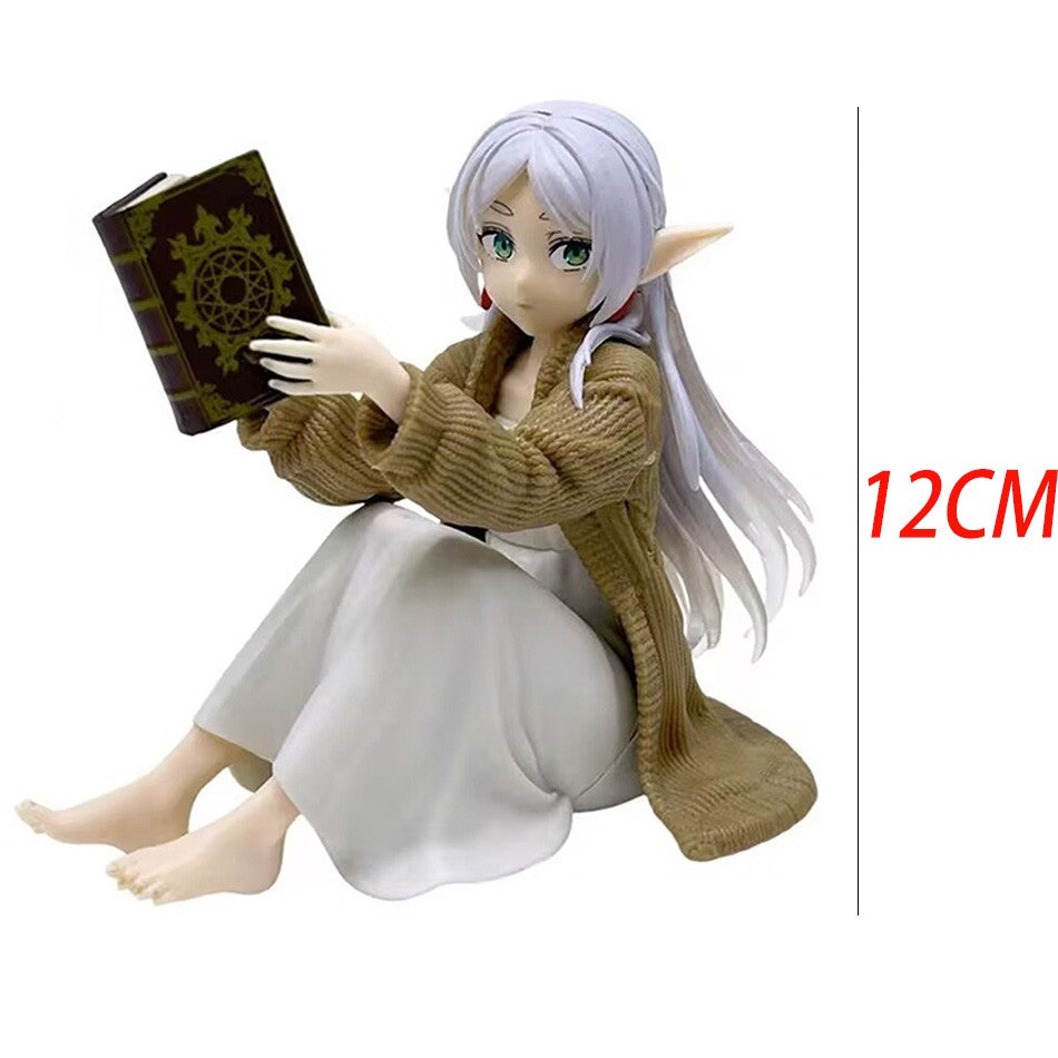 Frieren: Beyond Journey's End Anime Figure para Mesa - Fofa, com Pijama, Caça ao Tesouro - Frieren Action Figure Estatueta Modelo Boneca Brinquedo