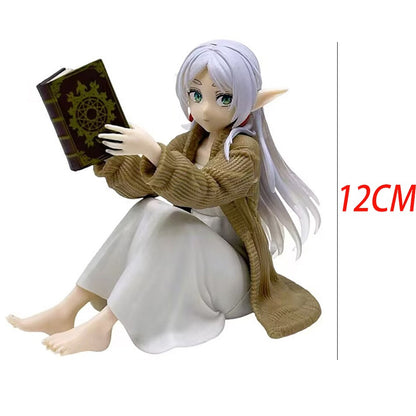 Frieren: Beyond Journey's End Anime Figure para Mesa - Fofa, com Pijama, Caça ao Tesouro - Frieren Action Figure Estatueta Modelo Boneca Brinquedo