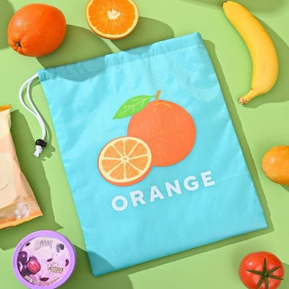 1/3PCS Fruit Vegetable Freshkeeping Bag Banana Storage Bag Vegetable Preservation Anti Ripening Insulated Drawstring Reusable