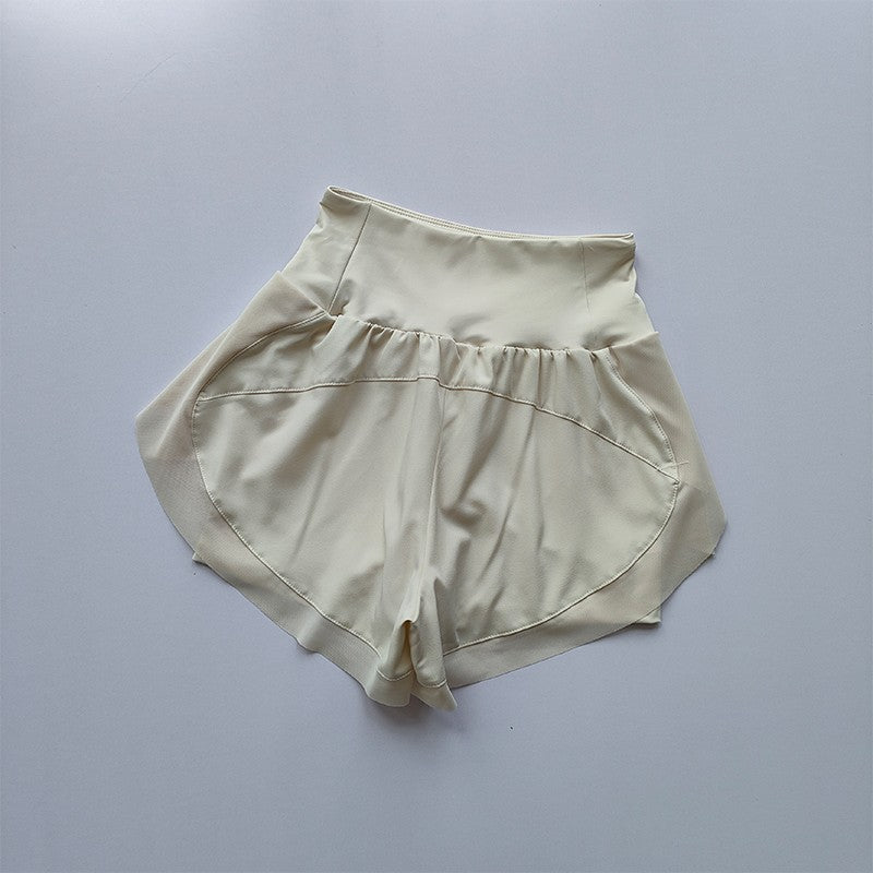 Summer Women's Sports Shorts Mesh 2 In 1 Quick-dry Yoga Shorts Breathable Fitness Shorts High Waist Fitness Running Shorts