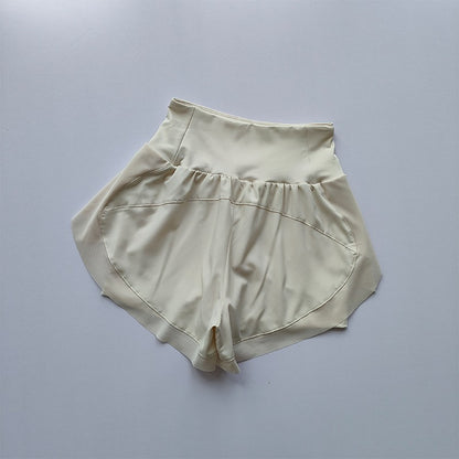 Summer Women's Sports Shorts Mesh 2 In 1 Quick-dry Yoga Shorts Breathable Fitness Shorts High Waist Fitness Running Shorts