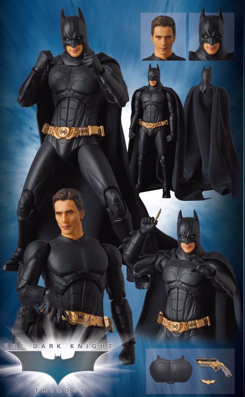 MAFEX 049 Batman BEGINS SUIT O Cavaleiro das Trevas Boneco de Ação de PVC Modelo Colecionável 17cm