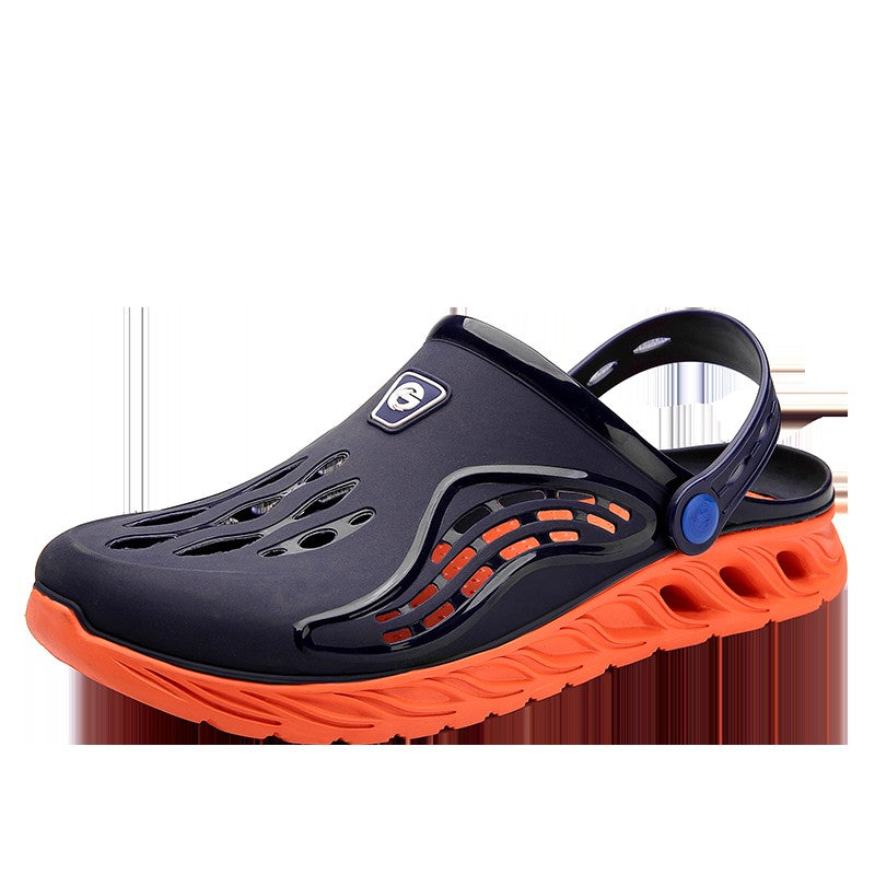 2023 Summer Beach Sandals Non-Slip Breathable Men's EVA Clogs Sandals Trendy Garden Holes Shoes Men Flip Flops