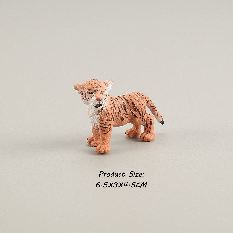 Brinquedos de Figuras de Animais Selvagens Leão Tigre Leopardo Pantera Guepardo Brinquedos de Plástico Animais da Selva Bonecos de Ação Presentes para Crianças