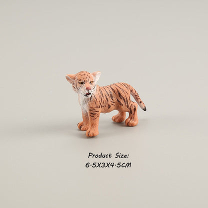 Brinquedos de Figuras de Animais Selvagens Leão Tigre Leopardo Pantera Guepardo Brinquedos de Plástico Animais da Selva Bonecos de Ação Presentes para Crianças