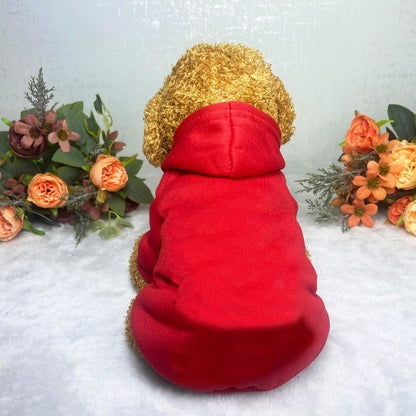 Moletom com Capuz de Inverno para Cães, Blusão Esportivo Quente, Roupa para Cães Pequenos, Médios e Grandes, Moletons com Capuz para Filhotes