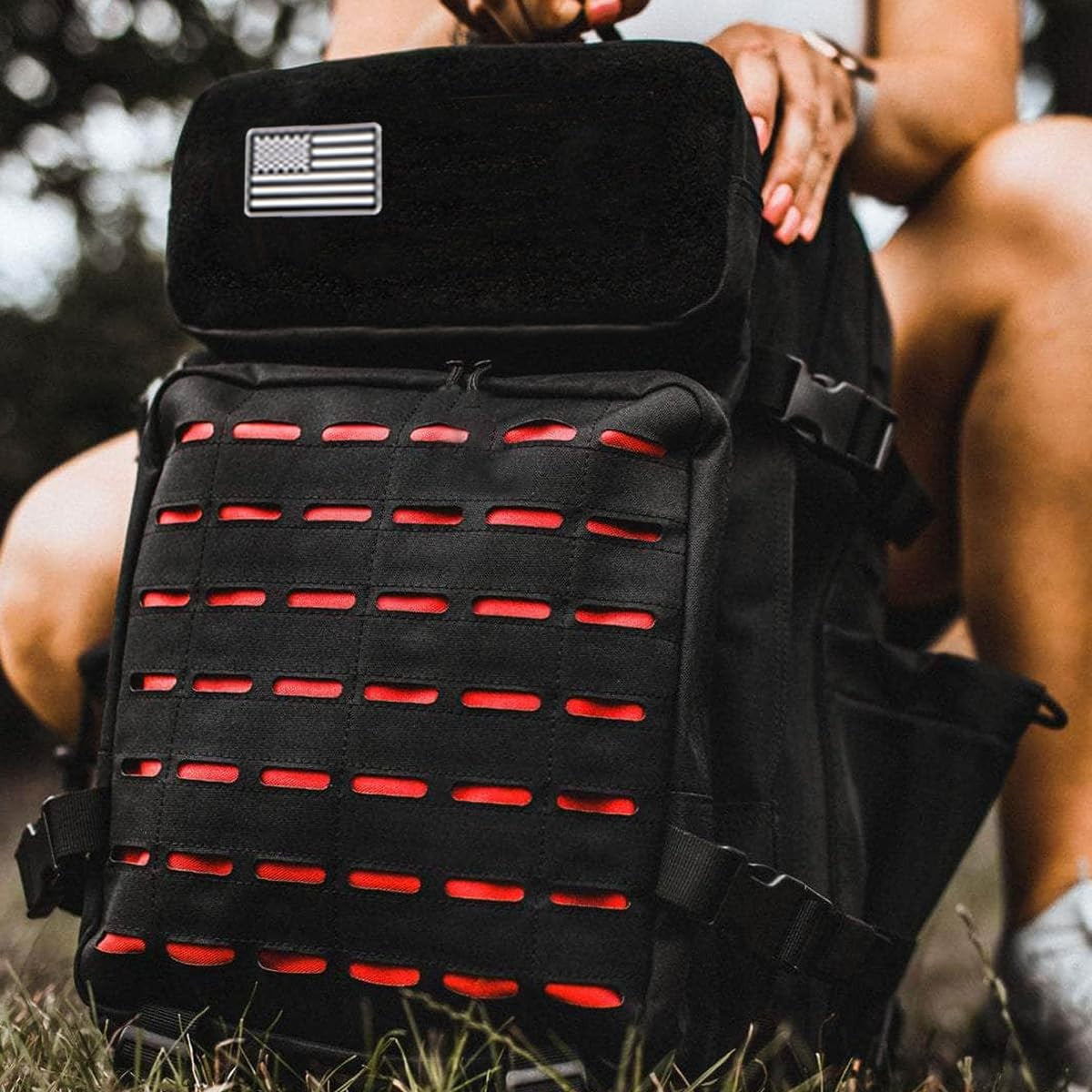 Mochila Impermeável 25L/50L com 2 Bolsos para Garrafas Academia Ao Ar Livre Viagem Caminhada Pesca Trekking Mochilas Bolsa para Notebook de 13 polegadas