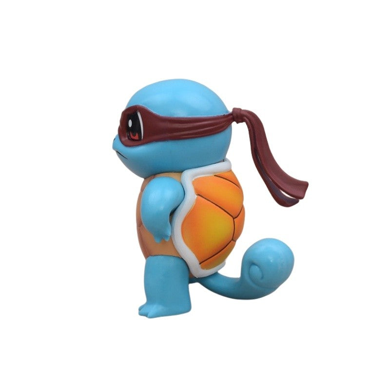 3 Estilos Boneco Pokémon 9cm Squirtle de Óculos de Sol Figura PVC Modelo Colecionável Pokémon Go Boneco de Ação Presente de Aniversário Infantil