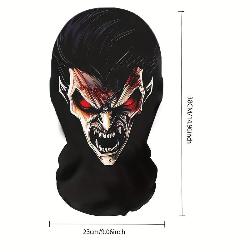 A Red-eyed Demon Mask That Embodies A Free-spirited, Rebellious Attitude. Perfect for Halloween, Punk-style Parties