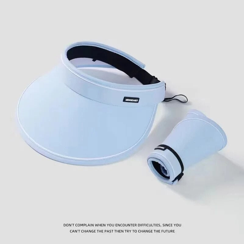 New Sun Hat Women's Uv Protection Sun Hat Summer Empty Cap Large Brim Outdoor Cycling Face Shade Hat Woman