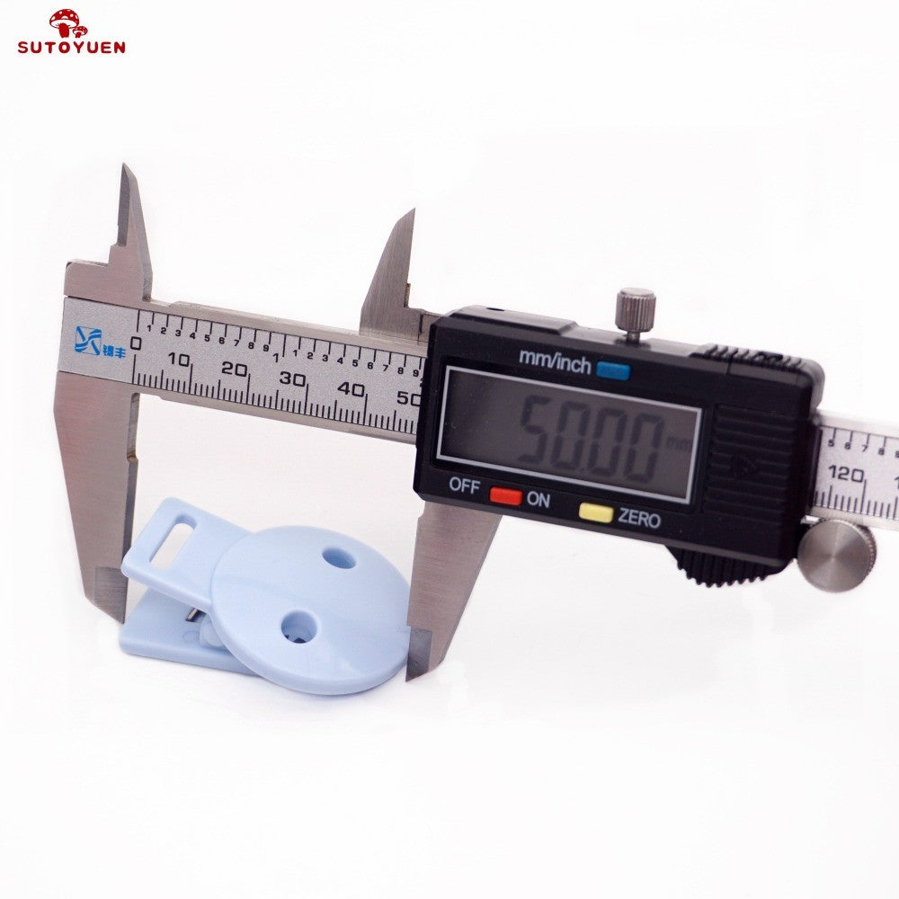 Sutoyuen 20pcs Round Head Pacifier Clip Soother Holder For DIY Beads Baby Dummy Chain Plastic Pacifier Clips Baby Accessories