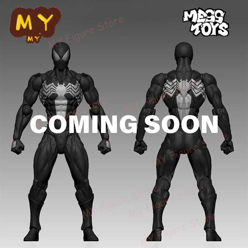 Mess Toys Boneco Homem-Aranha Terno Preto Vizinho Simbionte MessToys Boneco de Ação Vizinho Escarlate Brinquedo CT Toys Homem-Aranha Preto Vermelho