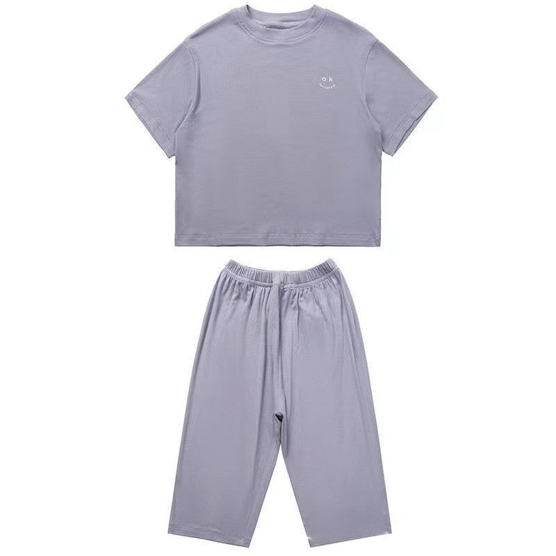 1-6 Years Solid Color Baby Clothes Set Summer Modal Newborn Baby Boys Girls Clothes 2PCS Baby Pajamas Unisex Kids Clothing Sets