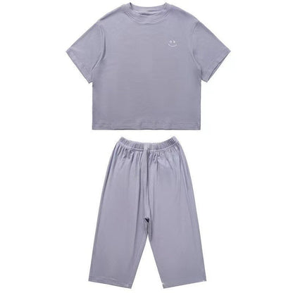 1-6 Years Solid Color Baby Clothes Set Summer Modal Newborn Baby Boys Girls Clothes 2PCS Baby Pajamas Unisex Kids Clothing Sets