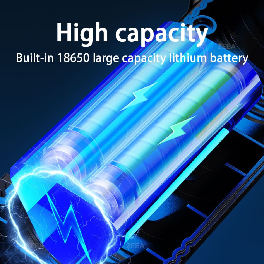 30000000LM High Power LED Flashlight Most Bright Tactical Torch Rechargeable Portable Light Long Shot 5000M Camping Hunting Lamp