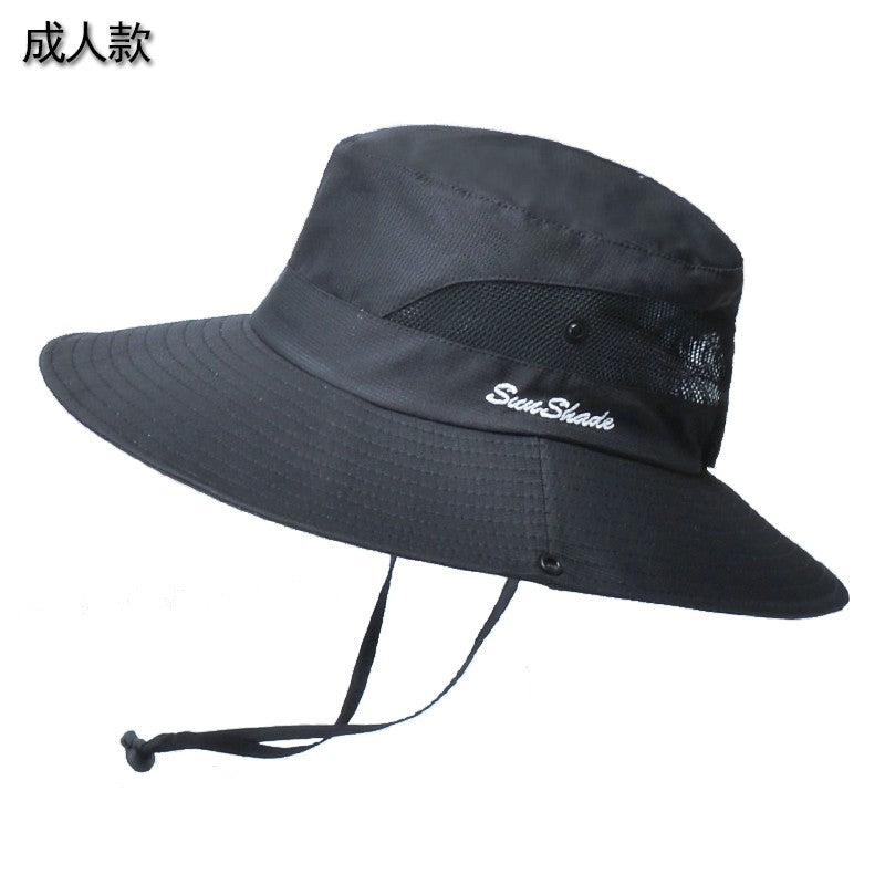 Women Ponytail Fisherman Hat Waterproof Sun Cap Pure Color Outdoor Travel Fishing Climbing Hiking Large Brim Bucket Hat undefine