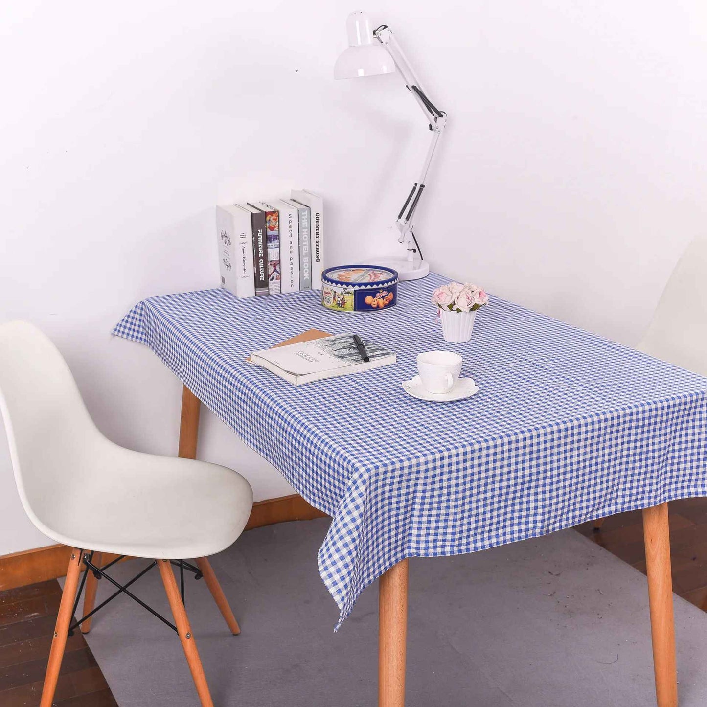 Table Cloth for Home Linen Cotton Plaid Stripe Dining Tablecloth Kitchen Decorative Rectangular Coffee Cuisine Party Table Cover