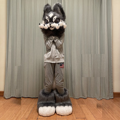 In Stock Fursuits Head Cheap Animal Head Costume Cat Furry Head Kemono Cute Dog Head Costume Role-Playing Costume