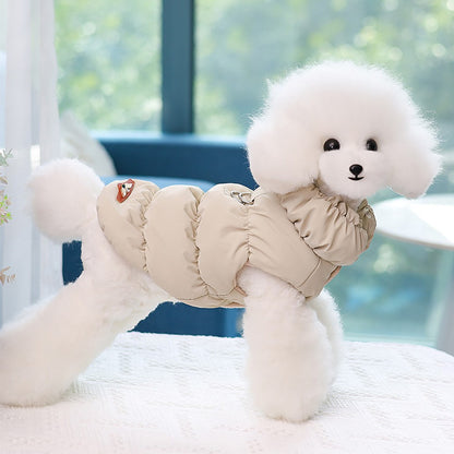 Roupas de Cachorro Macias e Quentes, Casaco/Colete Acolchoado de Inverno para Cães Pequenos e Médios, Gatos, Chihuahua, Bulldog Francês, Poodle, Roupa para Pets