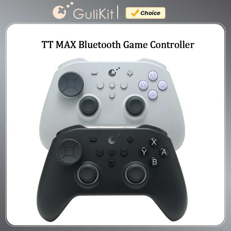 GuliKit TT Max Wireless Controller for Nintendo Switch 1/2 with Tension Adjustable TMR Joysticks for Windows Android iOS