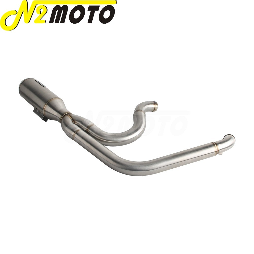 Motorcycle 2-into-1 Exhaust Muffler System For Harley Touring Electra Glide FLHTI FLHTK FLHTPI FLHTKL FLHTCUI FLHTKSE 2017-2025