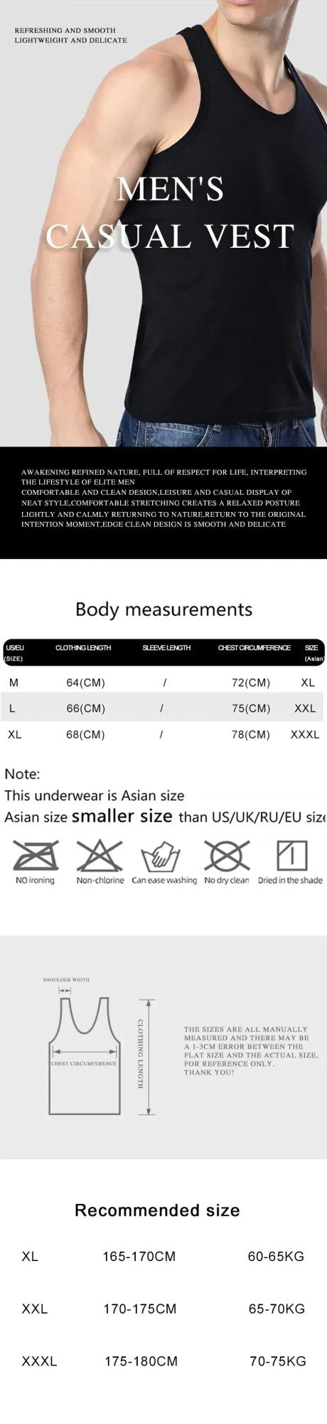 2025 New Men's summer lightweight cotton tight vest, casual family pajamas, outdoor tight top, breathable quick-drying vest