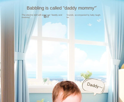 1PC Crawling Doll Baby Toy with Music, Aged 0-1, Learning Crawling Guidance and Head Up Training