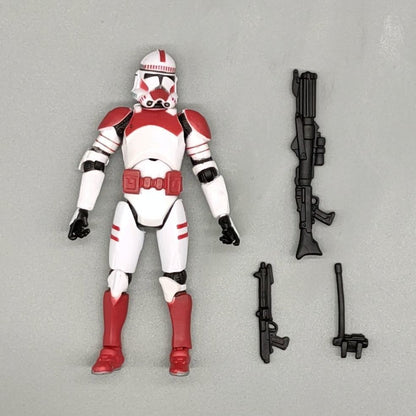 Star Wars Legacy Collection Shocker Trooper Red White Clone Trooper 3.75" Loose Action Figure