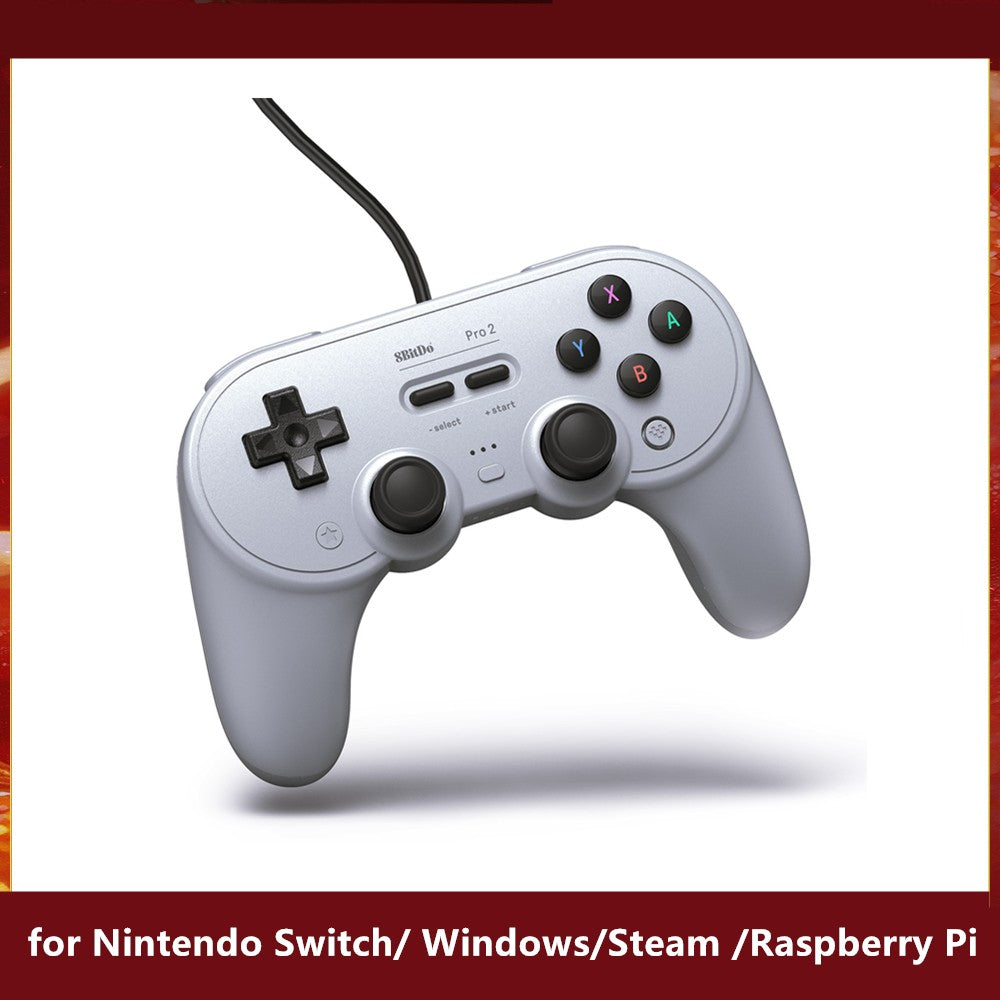 8BitDo Pro 2 Wired Gamepad USB Controller for Nintendo Switch Windows Steam Raspberry Pi NS Switch Game Control