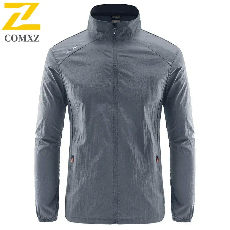 Men's Summer Skin Quick Dry Hiking Jacket Waterproof Sun UV Protection Coats Men Outdoor Sports Fishing Camping Running Jacket